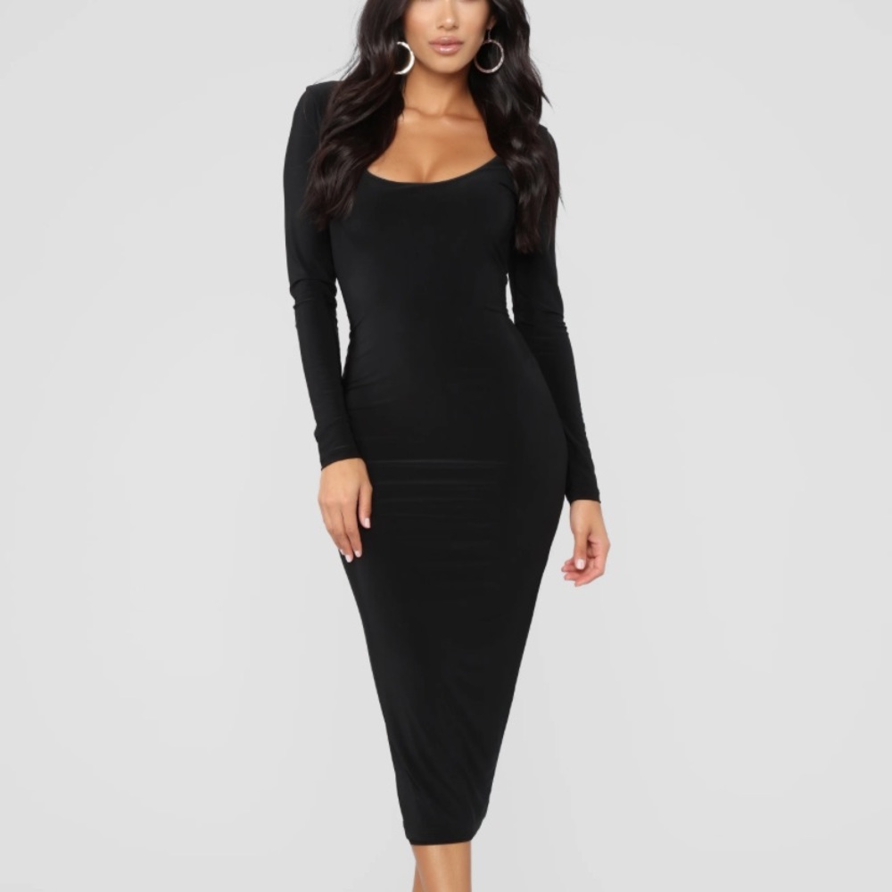 NWT - Long Sleeve Midi Dress